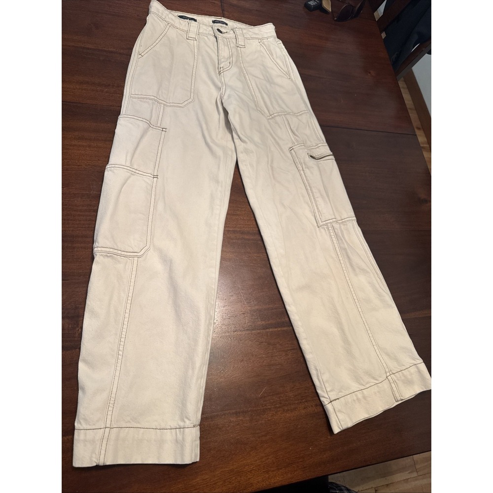 Wild Fable Black White High Rise Cargo Pants Womens‎ 2/R